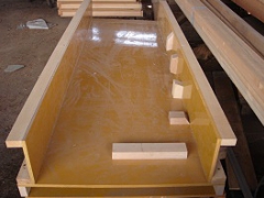 中柱地下部分の型枠