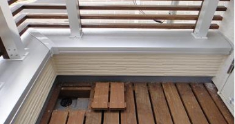 ベランダのデッキ